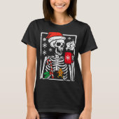 Christmas Skeleton Hot Chocolate Xmas Men Women Ki T-shirt (Voorkant)