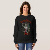 Christmas Skeleton Krampus Horror Wreath Trui (Voorkant volledig)
