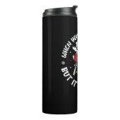 Christmas Skeleton Shirt Als je dood binnen B Thermosbeker (Gedraaid links)