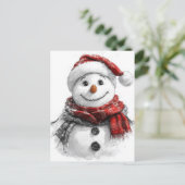 Christmas Sketch Poster Briefkaart (Staand voorkant)