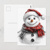 Christmas Sketch Poster Briefkaart (Voorkant / Achterkant)