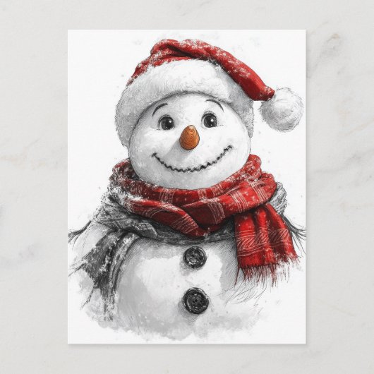 Christmas Sketch Poster Briefkaart (Voorkant)
