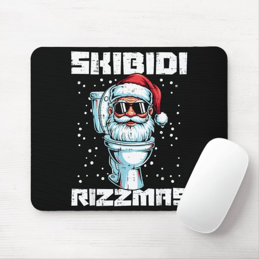 Christmas Skibidi Rizzmas Toilet Xmas Meme Kids Me Muismat (Met muis)