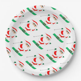 Christmas Skiing Holiday Party Papieren Bordje