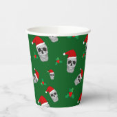 Christmas Skull Party Cups - stijl 3 Papieren Bekers (Links)