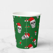 Christmas Skull Party Cups - stijl 3 Papieren Bekers (Rechts)
