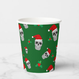 Christmas Skull Party Cups - stijl 3 Papieren Bekers