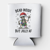 Christmas Skull Peace Dead Inside But Jolly Xmas M Blikjeskoeler (Voorkant)