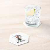 Christmas Skull Peace Dead Inside But Jolly Xmas M Kartonnen Onderzetters (Insitu)