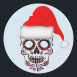 Christmas Skull Stickers<br><div class="desc">Meng je liefde voor schedels met Kerstmis met deze Christmas Skull Sticker Sheet.</div>