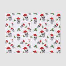 Christmas Skull Tissue Paper