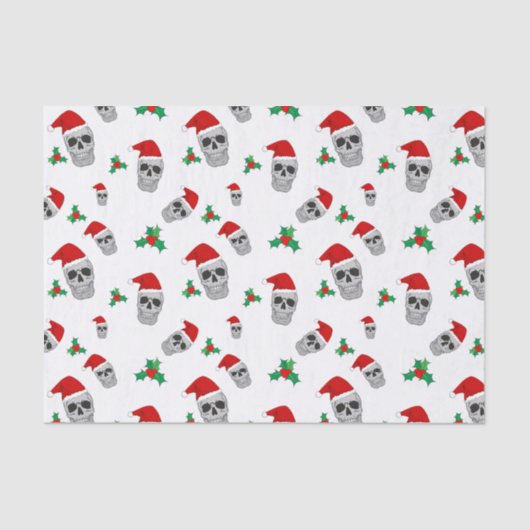 Christmas Skull Tissue Paper Tissuepapier (Voorkant)