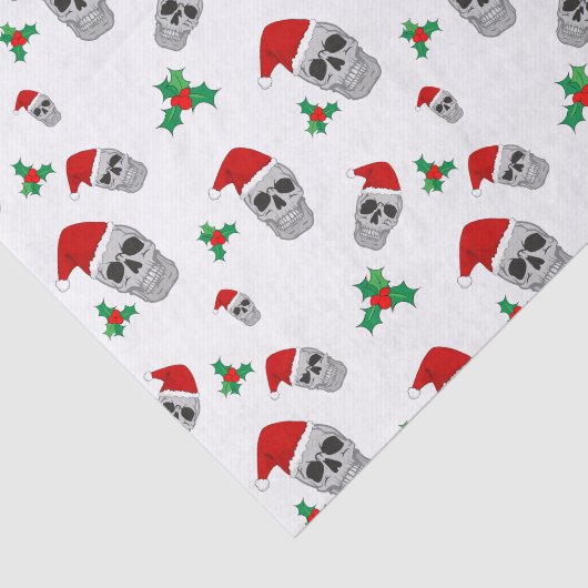 Christmas Skull Tissue Paper Tissuepapier (Detail)