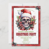 Christmas Skull Waterverf Kaart (Voorkant)