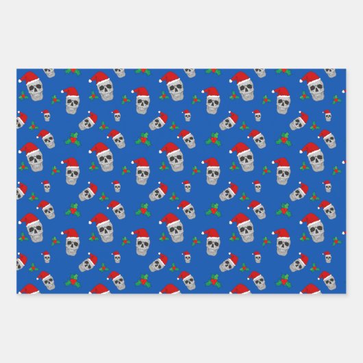 Christmas Skull Wrapping Paper Set (Voorkant 3)