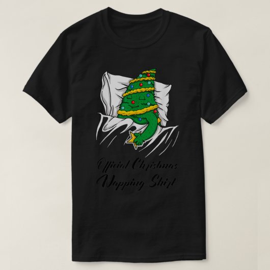 Christmas Sleeping Christmas Tree Official Christm T-shirt (Design voorkant)
