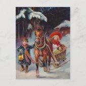 Christmas Sleigh Briefkaart (Voorkant)