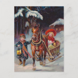 Christmas Sleigh Briefkaart