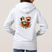 Christmas Sleigh Cats! Hoodie (Achterkant)