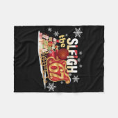 Christmas Sleigh Graphic Design Funny 67 Fleece Deken (Voorkant (Horizontaal))