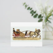 Christmas Sleigh Ride - Kerst Briefkaart (Staand voorkant)