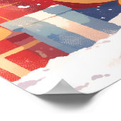 Christmas Sleigh with Gifts and Snowman Poster (Hoek)