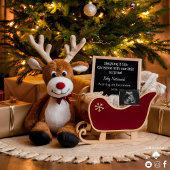 Christmas Sleigh zwangerschapsaankondiging Kaart