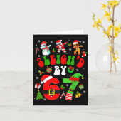 Christmas Sleigh'd By 67 Funny Six Seven Meme 6 7  Kaart (Gele Bloem)