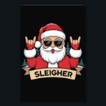 Christmas Sleigher Santa Rock Xmas Rocker Foto Afdruk<br><div class="desc">Christmas Sleigher Santa Rock Xmas Rocker</div>