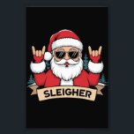 Christmas Sleigher Santa Rock Xmas Rocker Foto Afdruk<br><div class="desc">Christmas Sleigher Santa Rock Xmas Rocker</div>