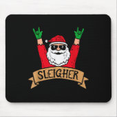 Christmas Sleigher Santa Rock Xmas Rocker Men Wome Muismat (Voorkant)