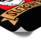 Christmas Sleigher Santa Rock Xmas Rocker Men Wome Poster (Hoek)