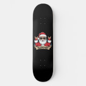 Christmas Sleigher Santa Rock Xmas Rocker Persoonlijk Skateboard (Voorkant)