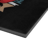 Christmas Sleigher Santa Rock Xmas Rocker Snijplank (Hoek)