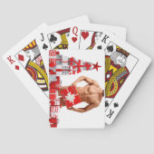 Christmas SlipperyJoe gay pride gifts LGBTQIA wrap Pokerkaarten (Achterkant)