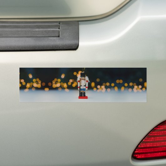 Christmas SlipperyJoe notenkraker beeldje ornament Bumpersticker (Op auto)