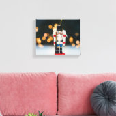 Christmas SlipperyJoe notenkraker beeldje ornament Canvas Afdruk (Insitu (Woonkamer))