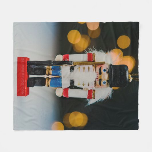 Christmas SlipperyJoe notenkraker beeldje ornament Fleece Deken (Voorkant (Horizontaal))