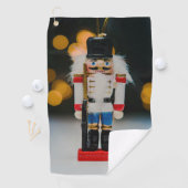 Christmas SlipperyJoe notenkraker beeldje ornament Golfhanddoek (Insitu)