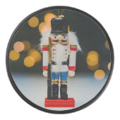 Christmas SlipperyJoe notenkraker beeldje ornament Hockey Puck (Voorkant)