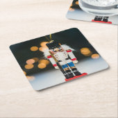 Christmas SlipperyJoe notenkraker beeldje ornament Kartonnen Onderzetters (Schuin)