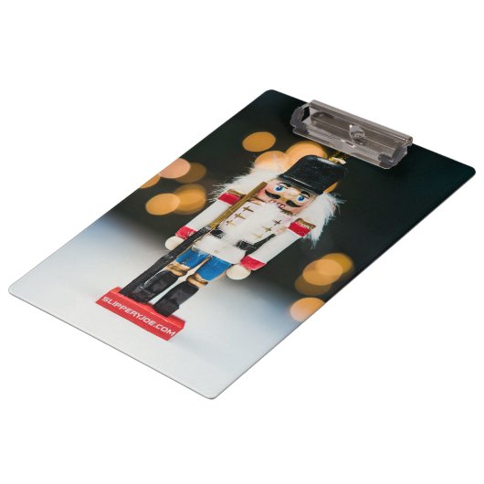 Christmas SlipperyJoe notenkraker beeldje ornament Klembord (Gekanteld)