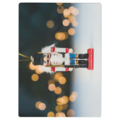 Christmas SlipperyJoe notenkraker beeldje ornament Klembord (Achterkant)