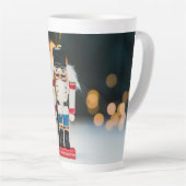 Christmas SlipperyJoe notenkraker beeldje ornament Latte Mok (Rechterhoek)