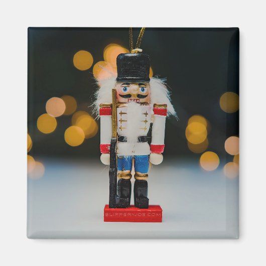 Christmas SlipperyJoe notenkraker beeldje ornament Magneet (Voorkant)