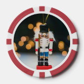 Christmas SlipperyJoe notenkraker beeldje ornament Poker Chips (Voorkant)