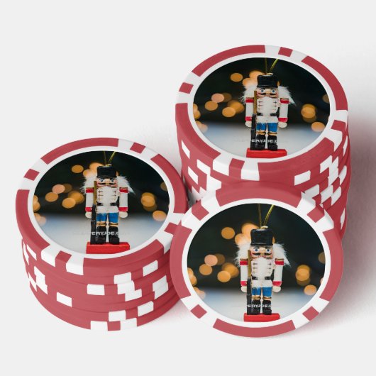 Christmas SlipperyJoe notenkraker beeldje ornament Poker Chips (Opstapeling)
