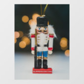 Christmas SlipperyJoe notenkraker beeldje ornament Raamsticker (Vel)