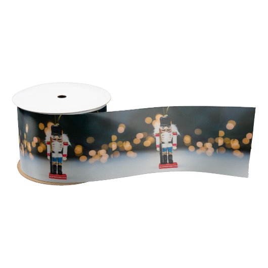 Christmas SlipperyJoe notenkraker beeldje ornament Satijnen Lint (Spoel)