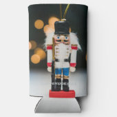 Christmas SlipperyJoe notenkraker beeldje ornament Seltzer Blikjeskoeler (Achterkant)